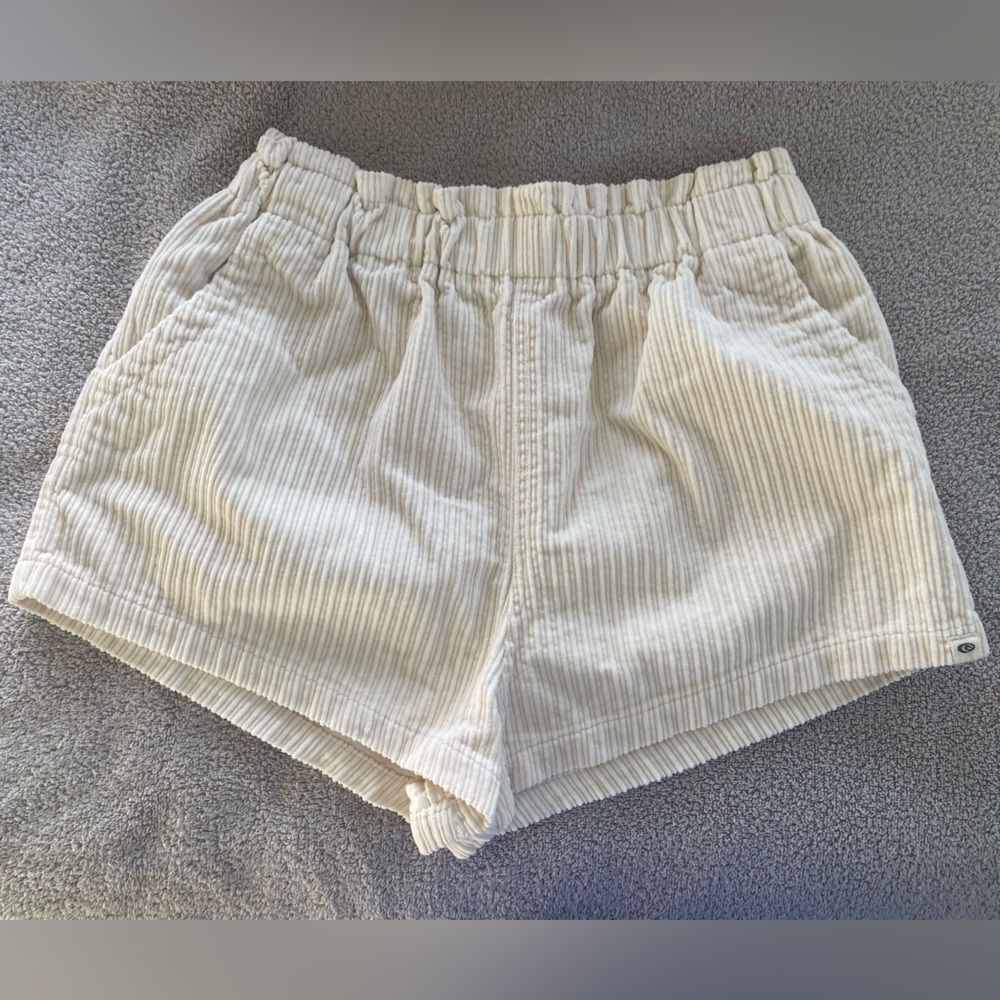 Rip Curl Golden Days paper bag waist corduroy shorts size Medium